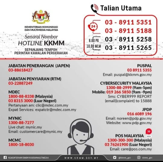 HOTLINE KKM