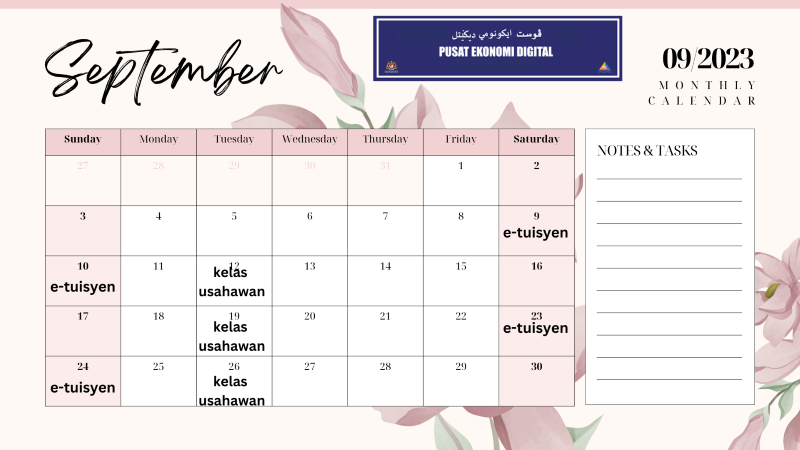 September 2023 Calendar